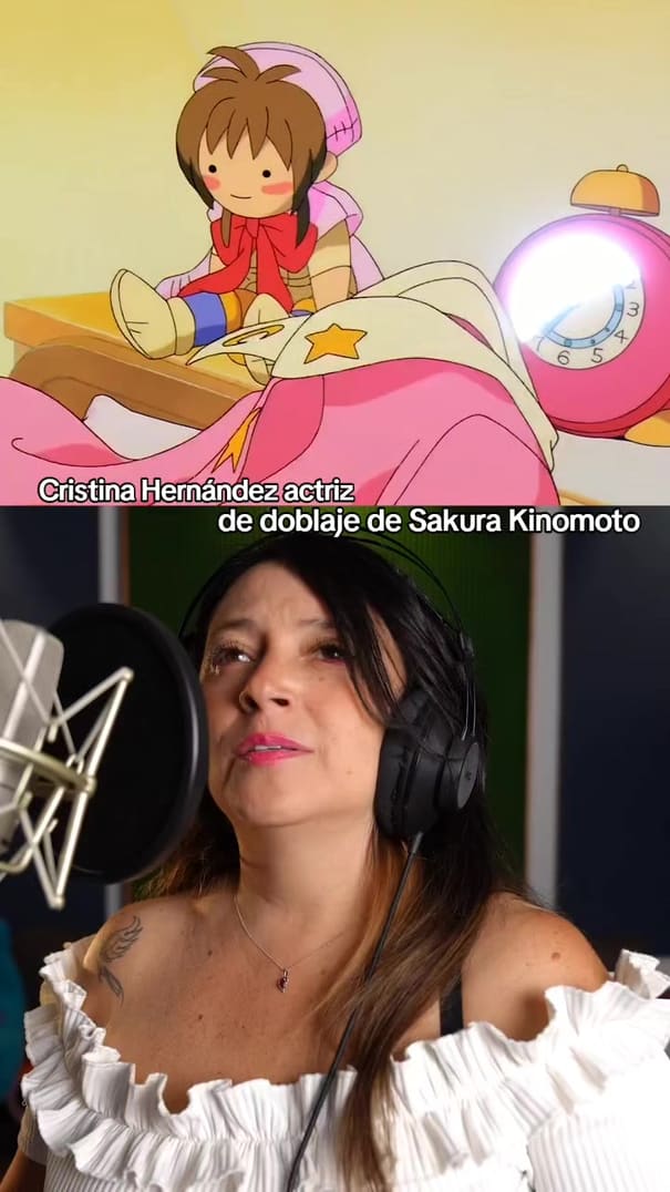 TikTok de @shaoranmagoanimeec: La voz de Cristina Hernández como Sakura — referencia cultural absoluta del anime LATAM. Esa voz nos hizo media infancia.